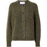 Selected Lulu Short Cardigan Groen Vrouw