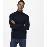 Only & Sons Trui Onswyler Life Roll Neck Knit Noos 22020879 Dark Navy Mannen