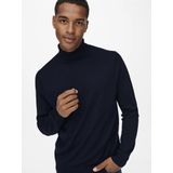 Only & Sons Trui Onswyler Life Roll Neck Knit Noos 22020879 Dark Navy Mannen