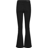 Jeans - Hoge Taille - Uitlopend - Rekbaar - Zwart - Katoenmix