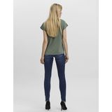 Gilet - Gebreid - V-Hals - Korte Mouwen - Relaxed Fit