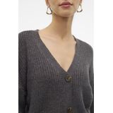 Vest - V-Hals - Lange Mouwen - Ballonmouwen - Knoopsluiting - Regular Fit