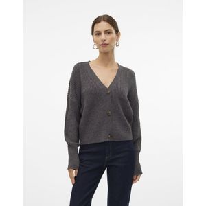 Vest - V-Hals - Lange Mouwen - Ballonmouwen - Knoopsluiting - Regular Fit