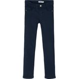 NAME IT - Skinny Broek - Dark Sapphire - 146 cm - Met Verstelbare Tailleband