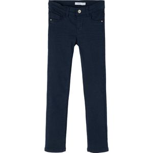 NAME IT - Skinny Broek - Dark Sapphire - 146 cm - Met Verstelbare Tailleband