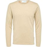 Selected - Heren Sweaters Rocks Knit Crew Neck Kelp - Beige