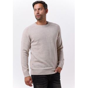 Selected - SLHNEWCOBAN LAMBS WOOL CREW NECK W - Casual Sweater - Cognac
