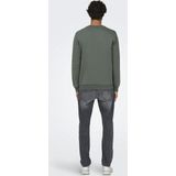Only & Sons Onsceres Crew Neck Noos Heren Trui Castor Gray
