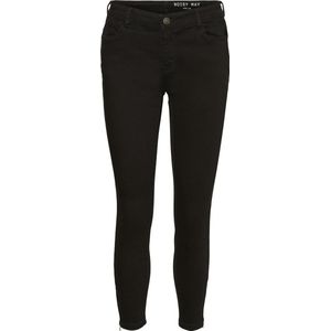 Noisy May - Slim Fit Jeans - Zwart - Denim - 5-Pocket - Destroyed Details