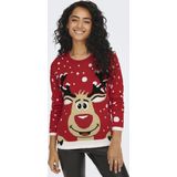 JDY - Gebreide Pullover - Groen - O-hals - Lange Mouwen