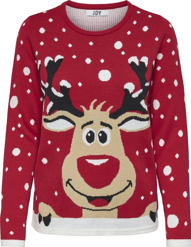 JDY - Gebreide Pullover - Groen - O-hals - Lange Mouwen