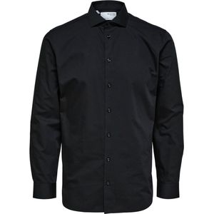 Selected - SLHSLIMETHAN - Overhemd - Effen en Gestreept - 100% Katoen