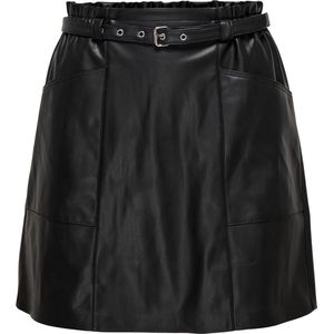 Only - Onlheidi Rok - Korte Synthetische Rok - Zwart