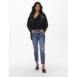 Only - 15232135 - Damesjas - Zwart - Imitatieleer - Bikerstijl