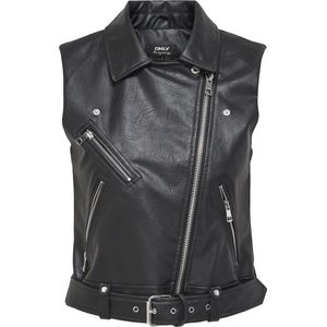ONLY Lederimitatweste "ONLVERA FAUX LEATHER WAISTCOAT OTW NOOS"