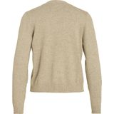 VIRIL O-NECK KNIT TOP - NOOS Dames Trui Natural Melange