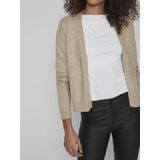 VIRIL O-NECK KNIT TOP - NOOS Dames Trui Natural Melange