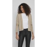 VIRIL O-NECK KNIT TOP - NOOS Dames Trui Natural Melange
