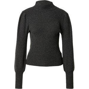 Only - ONLKATIA - Pullover - Dark Grey Melange - Hoog Gesloten Hals