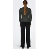 Only - ONLKATIA - Pullover - Dark Grey Melange - Hoog Gesloten Hals