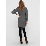 ONLY Gebreide damesjurk ONLKATIA lange jurk, dark grey melange, M