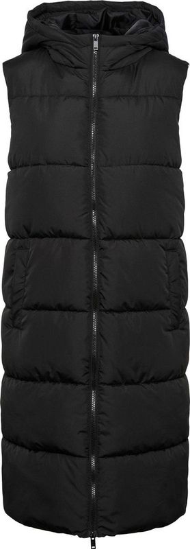 Gilet - Zwart - Polyester - Mouwloos met Capuchon