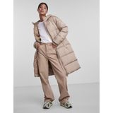 Puffer Jacket - Groen - Polyester - Met Capuchon en Lange Mouwen