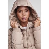 Puffer Jacket - Groen - Polyester - Met Capuchon en Lange Mouwen