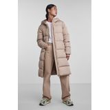 Puffer Jacket - Groen - Polyester - Met Capuchon en Lange Mouwen