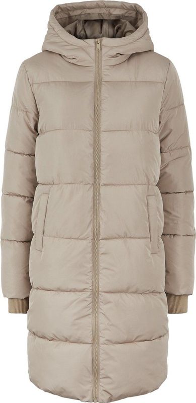 Puffer Jacket - Groen - Polyester - Met Capuchon en Lange Mouwen