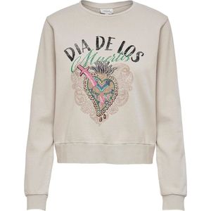 ONLLUCINDA LIFE - L/S MEXI BOX SWT - Broek - Pumice Stone