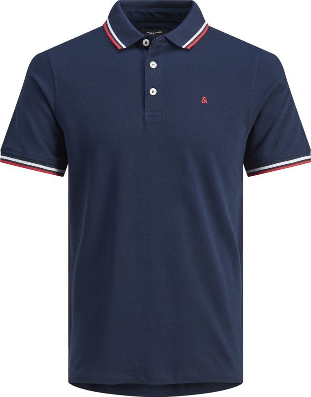 JACK & JONES PLUS Jjepaulos Ss Noos Ps Poloshirt voor heren, marineblauw blazer