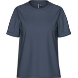Pieces - Pcria Ss Fold Up Solid Tee Jrs Noos Bc - Dames - t-Shirts
