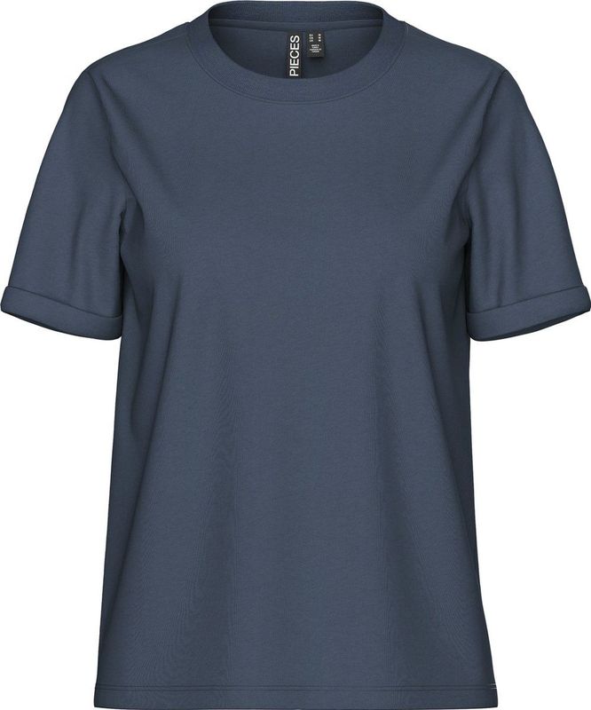 Pieces - Pcria Ss Fold Up Solid Tee Jrs Noos Bc - Dames - t-Shirts