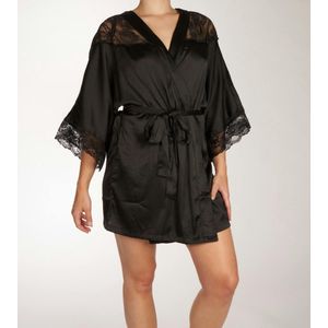 NAME IT Pcessica Kimono Bc pour femme, Noir, M-L