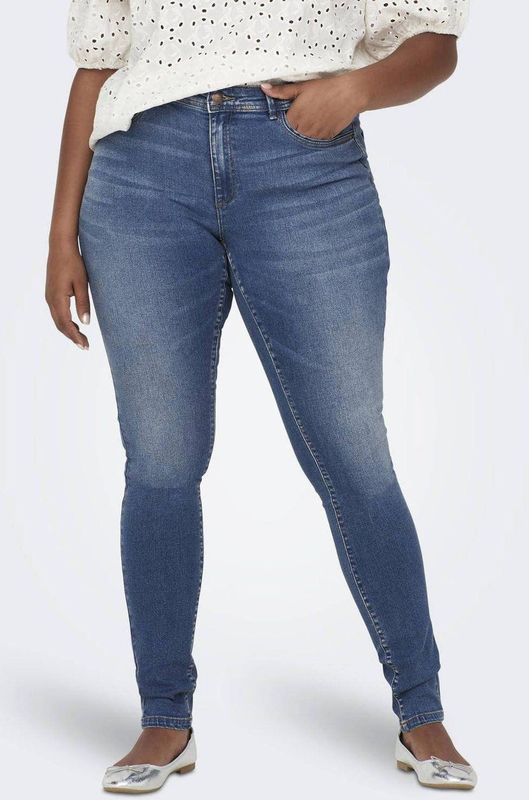 Only Carmakoma Jeans Carsally Reg Sk Dnm Bj114-3 Noos 15233370 Medium Blue Denim Dames