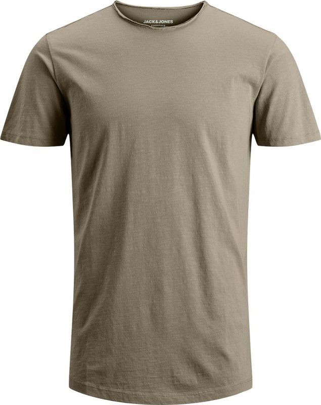 T-Shirt in unifarbenem Design