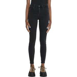 Noisy may Jeans Nmagnes Hw Ank Jeans Vi125bw Bg Noo 27017835 Black Denim Dames