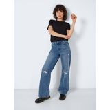 Noisy may NMAMANDA jeans voor dames met wijde pijpen, blauw (light blue denim)