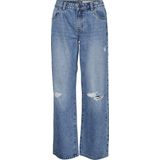 Noisy may NMAMANDA jeans voor dames met wijde pijpen, blauw (light blue denim)