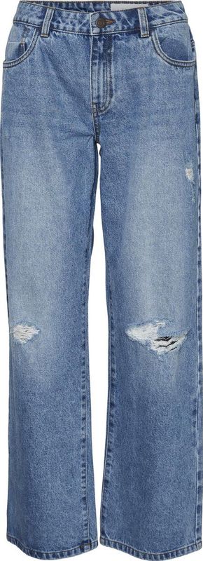 Noisy may NMAMANDA jeans voor dames met wijde pijpen, blauw (light blue denim)