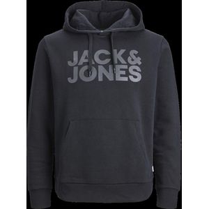 JACK & JONES Jcoretail Nov Ltn Hoodie - Zwart - 80% Katoen 20% Polyester