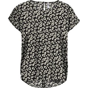 JDY - Bedrukte Blouse - Donkere Luipaardprint - Polyester
