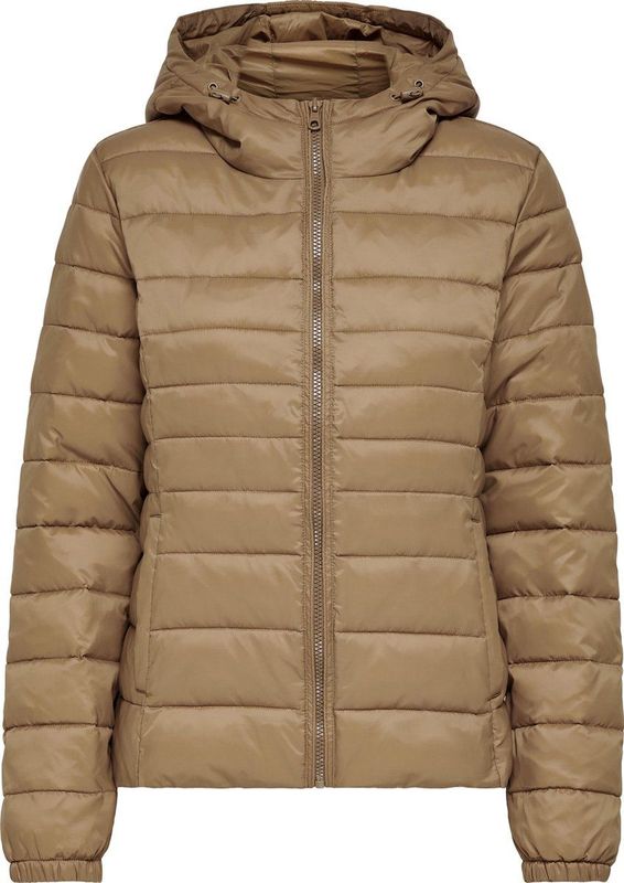 Damesjas - Lichte - Heuplengte - Regular Fit - Capuchon met Trekkoord