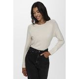 Only - ONLRICA LIFE L/S Pullover - Pullover - Birch Melange - Regular Fit
