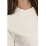 VERO MODA Trui V-hals Lange mouw Gebreide Sweater VMCREWLEFILE, Colour:Beige, Size:XS
