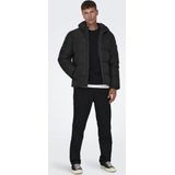 ONLY & SONS - Onsmelvin Life - Gewatteerde Jas - Zwart - Katoen