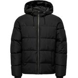 ONLY & SONS - Onsmelvin Life - Gewatteerde Jas - Zwart - Katoen