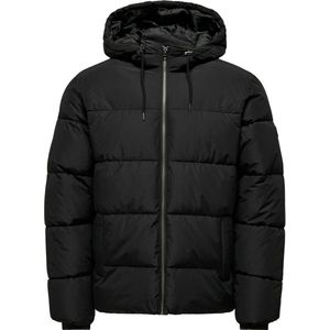 ONLY & SONS - Onsmelvin Life - Gewatteerde Jas - Zwart - Katoen