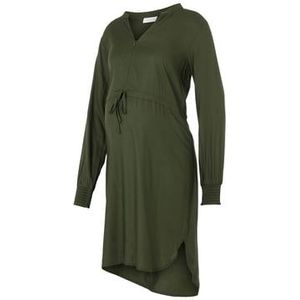 Mlzion - Zwangerschapsjurk - Regular Fit - Lange Mouwen - Overhemd Kraag